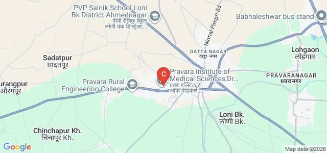 Centre for Biotechnology, Pravara Institute of Medical Sciences, Loni Map