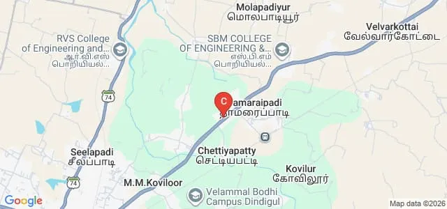 Pannai College of Pharmacy, Dindigul Map