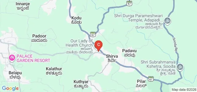 St Mary's College, Shirva Map