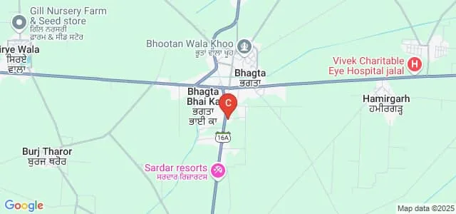 Guru Gobind Singh Khalsa College, Bhagta Bhai Ka Map