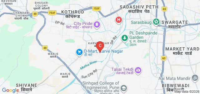 MKSSS's Cummins College of Engineering for Women, Pune Map