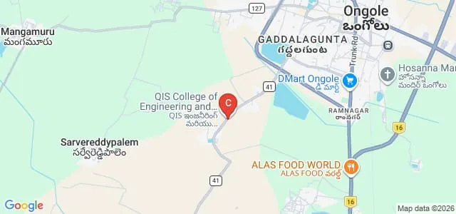 QIS College of Pharmacy, Ongole Map