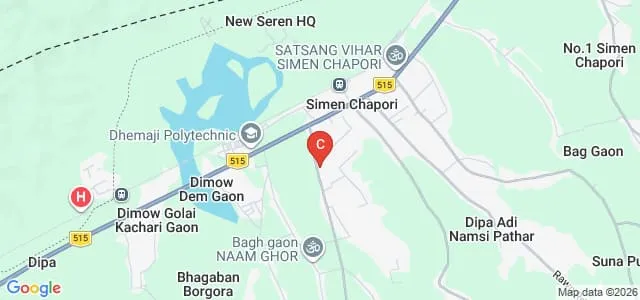 Simen Chapari College, Dhemaji Map