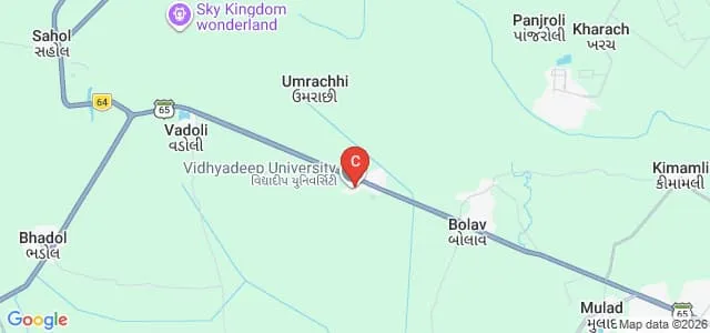 Vidhyadeep Institute of Science, Surat Map