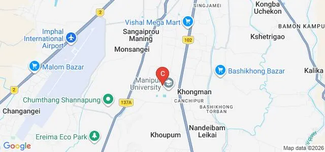 Manipur College, Manipur Map