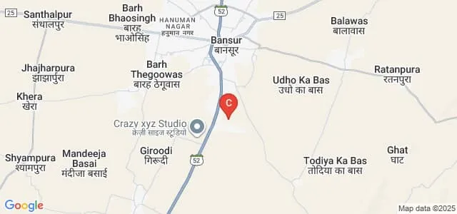 Bansur Nursing College, Alwar Map