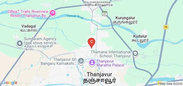 Umamaheswaranar College of Education, Thanjavur Map