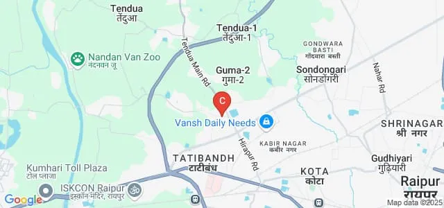 Krishna's Vikash Institute of Technology, Raipur Map