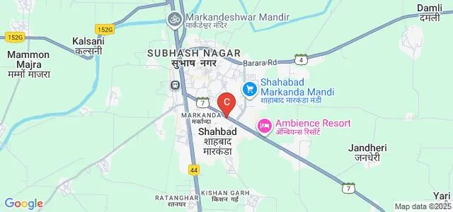 Markanda National College, Shahabad Markanda Map