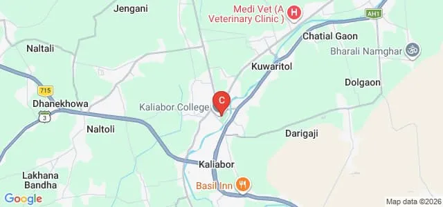 Kaliabor College, Nagaon Map