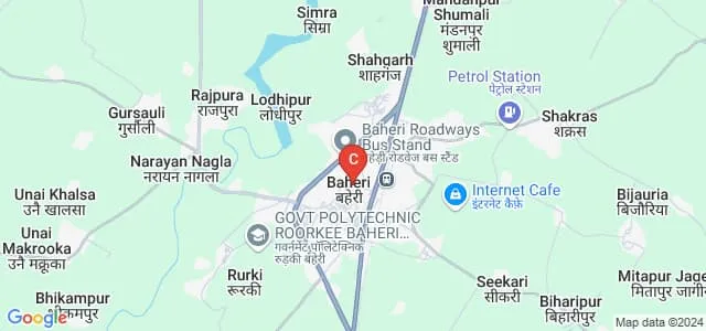 Kashiram Memorial College, Bareilly Map