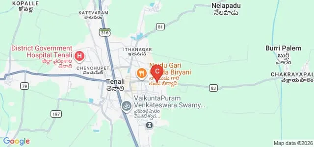Kothamasu Chandrakala and Bellamkonda Venkateswara College of Pharmacy, Guntur Map