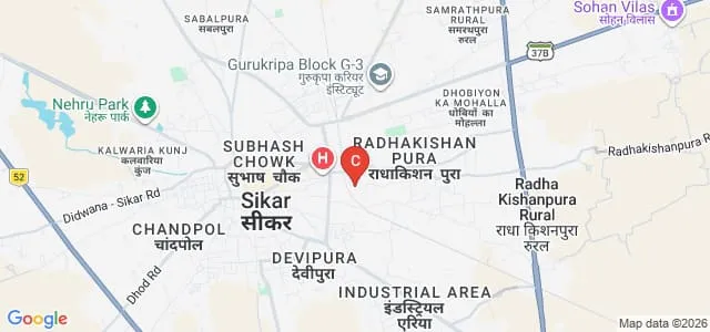 Navjyoti Shikshak Prashikshan Mahavidyalaya, Sikar Map