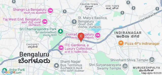 CII Institute of Hospitality - Taj Hotels, Bangalore Map