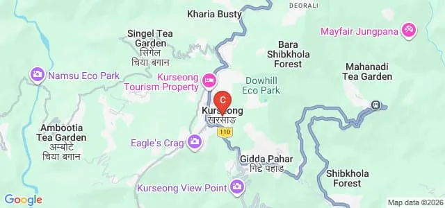 Kurseong College, Darjeeling Map