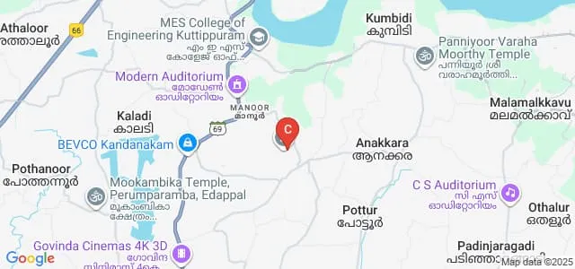 Malabar Dental College and Research Centre, Mudur Map