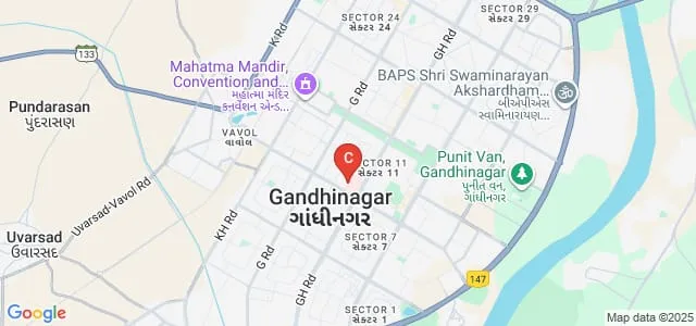 Chanchalben Mafatlal Patel College of Physiotherapy, Gandhinagar Map
