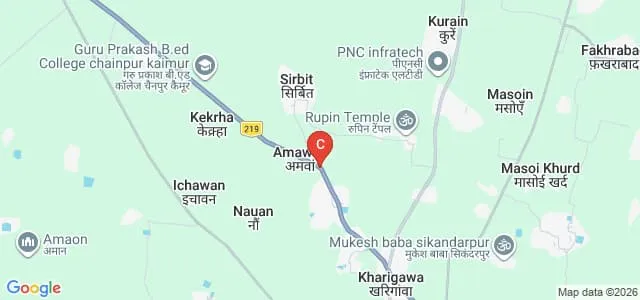Bhagwati Singh Memorial B Ed Mahavidyalaya, Bhabua Map