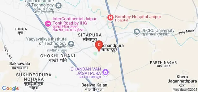 Regional College for Education Research and Technology, Sitapura Map