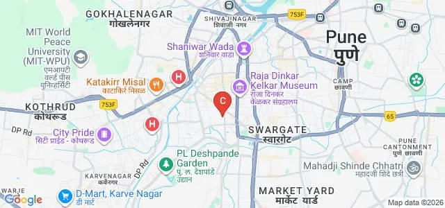 Suryadatta Institute of Fashion Technology, Pune Map