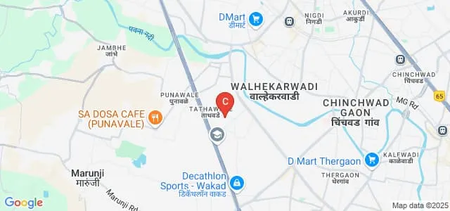 Dr DY Patil Unitech Arts, Commerce and Science College, Tathawade Map