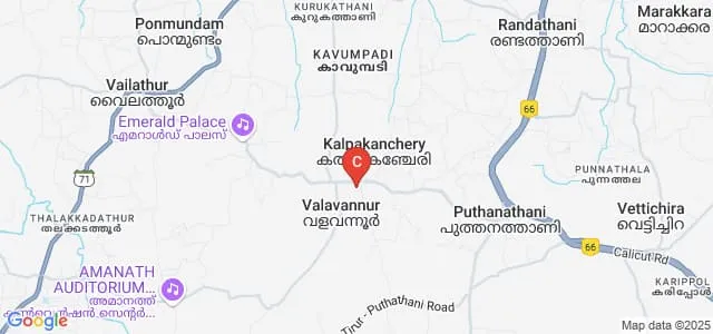 Bafakhy Yatheem Khana Arts and Science College for Women, Malappuram Map