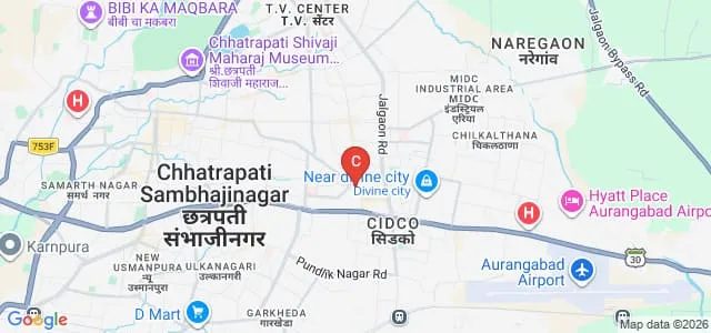 Mahatma Gandhi Mission's Jawaharlal Nehru Engineering College, Aurangabad Map