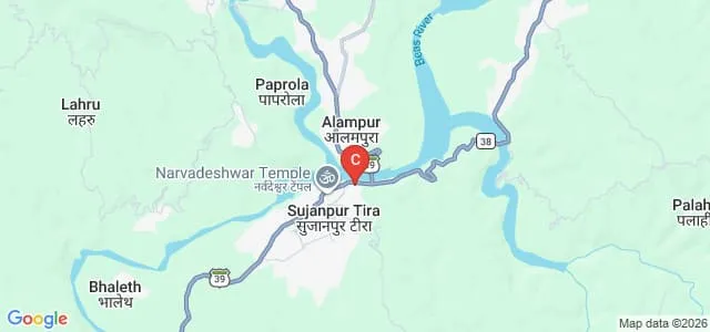 Thakur Jagdev Chand Memorial Government College, Sujanpur Map