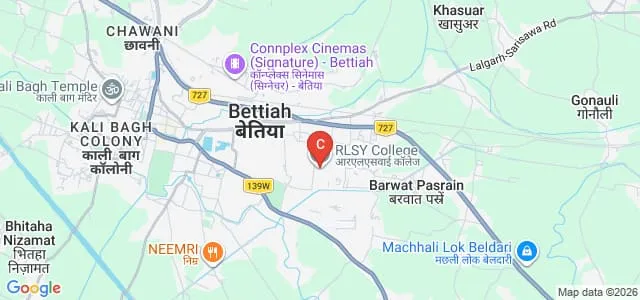 Ram Lakhan Singh Yadav College, Bettiah Map