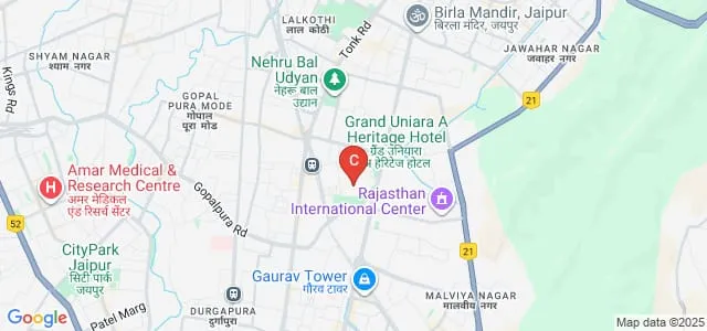 Rajasthan Sangeet Sansthan, Jaipur Map