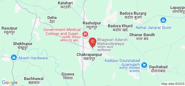 Bhagwan Aadarsh Mahavidyalaya, Azamgarh Map