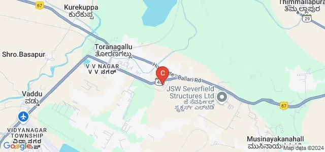 Rajiv Gandhi Institute for Steel Technology, Bellary Map