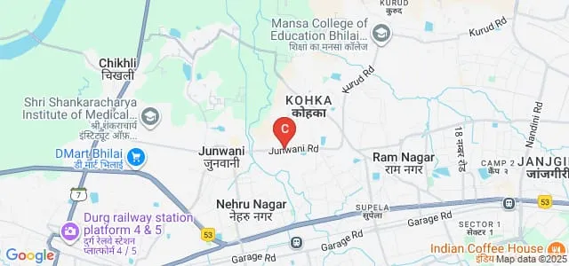 MJ College of Pharmacy, Bhilai Map