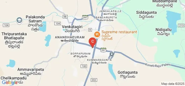 ESS Degree and PG College, Venkatagiri Map