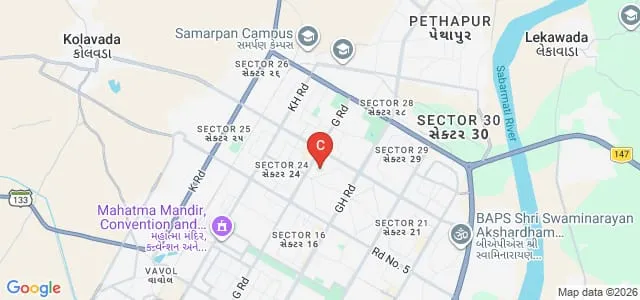 SS Patel College of Education, Gandhinagar Map