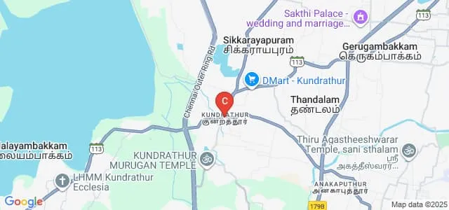 Madha School of Architecture, Chennai Map