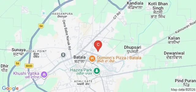 Lilly Swords Methodist College of Education, Batala Map