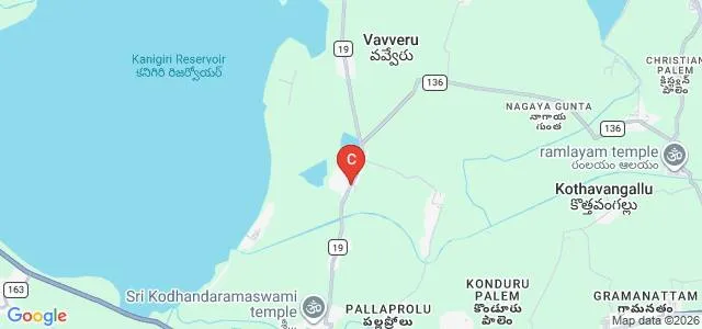 Guthikonda Sreeramulu College of Education, Nellore Map