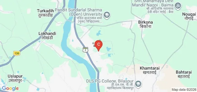 Department of Computer Science and Information Technology, Guru Ghasidas Vishwavidyalaya, Bilaspur Map