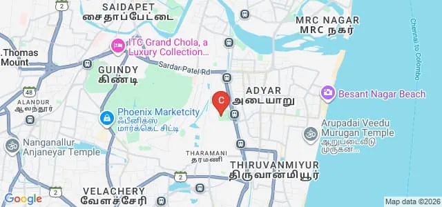 Asian College of Journalism, Chennai Map
