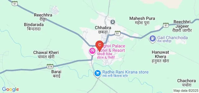 Government Girls College, Baran Map