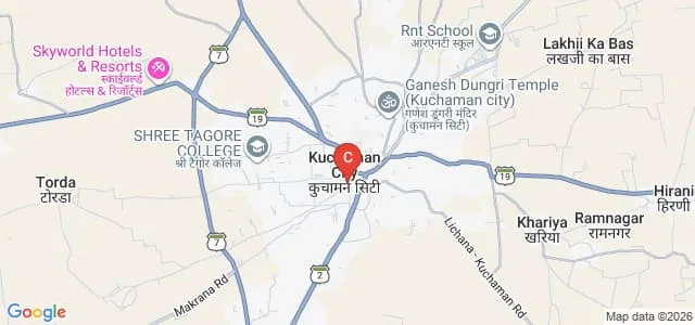 Tagore Pharmacy College, Kuchaman City Map
