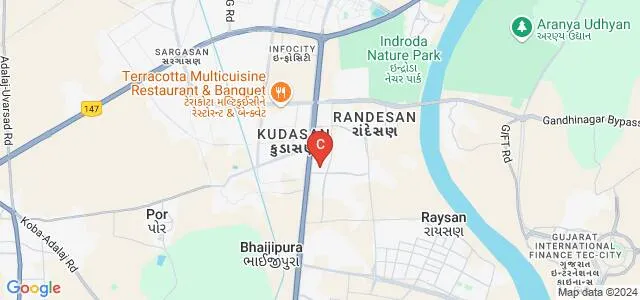 City Pulse Institute of Film and Television, Gandhinagar Map