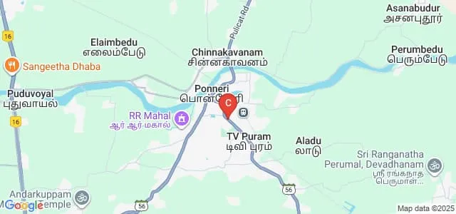 Loganatha Narayanasamy Government College, Ponneri Map
