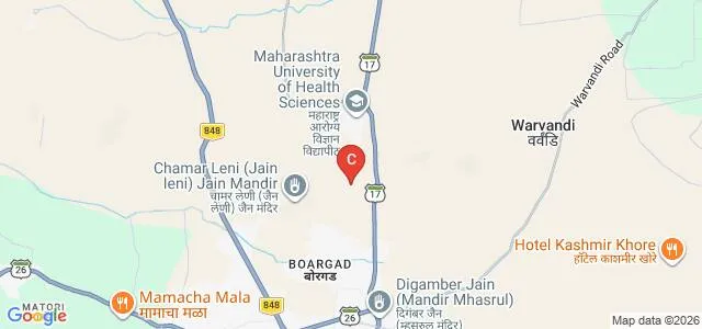 Matoshri College of Pharmacy, Mhasrul, Nashik Map