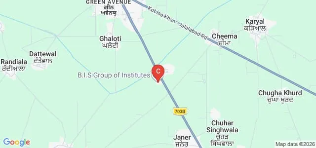 BIS Polytechnic College, Moga Map