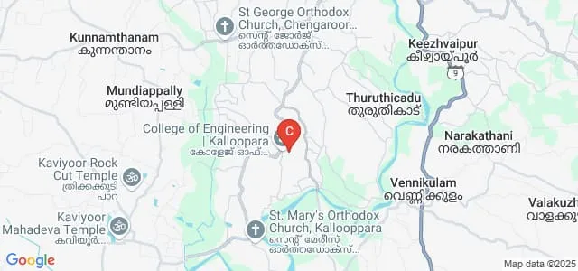 College of Engineering, Kallooppara Map