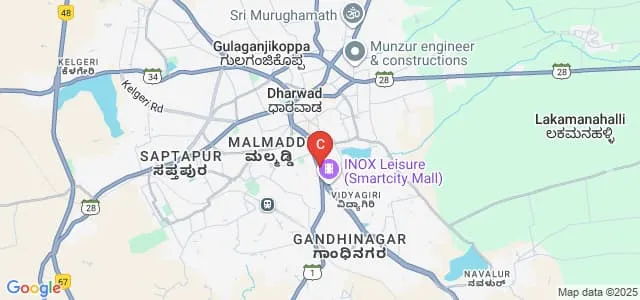 Shreeya Institute of Nursing Sciences, Dharwad Map