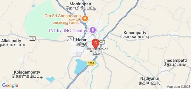 Periyar University Constituent College of Arts and Science, Harur Map