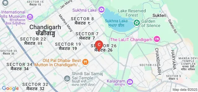 Chandigarh College of Engineering and Technology Diploma Wing, Chandigarh Map